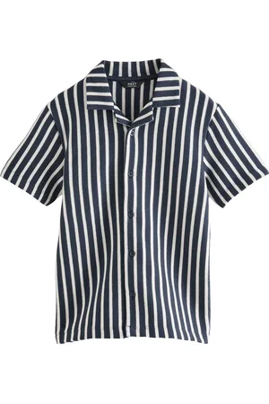 Next Textured Jersey Short Sleeve 100% Cotton Shirt (3-16yrs)116122cm