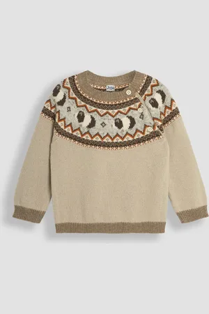 JoJo Maman Bébé Knit Fair Isle Pattern Jumper4 - 5 ans (104 - 110cm)