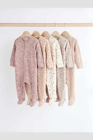 Next Dors-bien bébé 100% coton zippés en deux sens 5 Lot (0-2ans)Jusqu