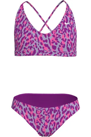 Nike Animal Print Lace Up Back Bikini Set166168cm