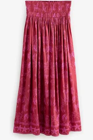 Next Jupes Satin plissées imprimées Maxi20 P