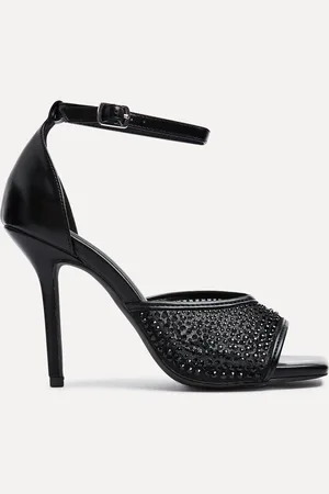 Linzi Erica Mesh Diamante Stiletto Heeled Sandals (Sandales à talons)