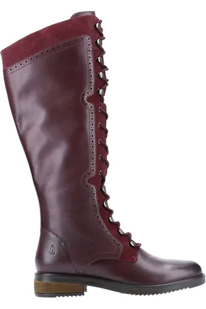 Hush Puppies Rudy Zip Up Lace Up Long Bootseu41