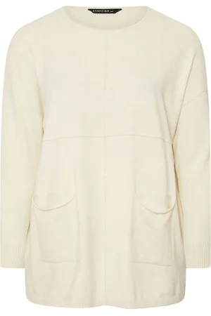 Evans Cream Seam Detail Jumper44