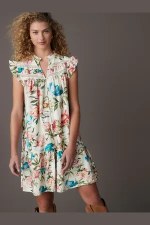 Next Mini peignoir à franges avec insertion de dentelle et lin42 Tall