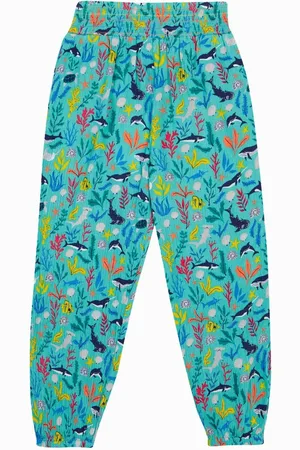Frugi Jogging Green Eira Harems98104cm