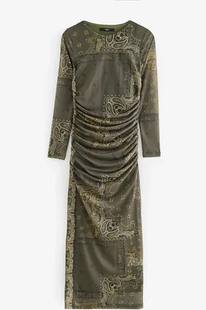 Next Robe longue en maille à fleurs à manches longues6 P