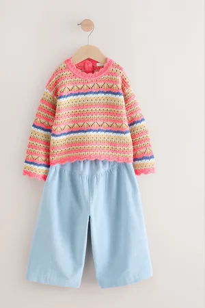 Next Stitch Jumper and Trouser Set (3mths-7yrs)3 - Mois 6 (62 - 68cm)
