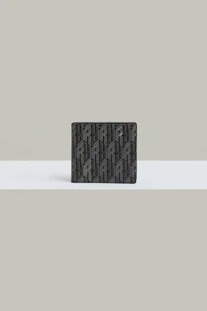 Reiss Forest Coated Canvas Monogram WalletUn an