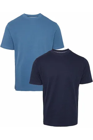 Threadbare T-shirt texturé Manches courtes 2 PackXL