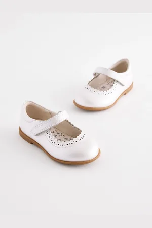 Next Leather Touch Fastening Brogue Shoes