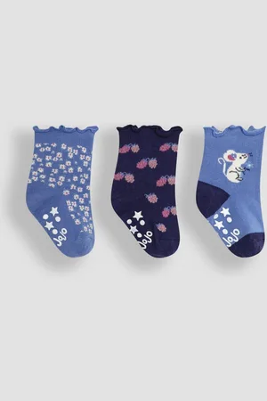JoJo Maman Bébé Chaussettes en coton à volants 3 Lot1 - 2 ans (80 - 92cm)