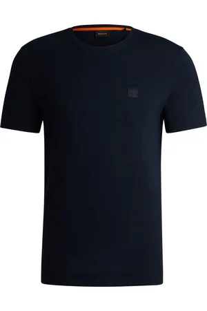 HUGO BOSS T-shirt en jersey 100% coton, coupe décontractée, avec patch du logo des TalesXXL