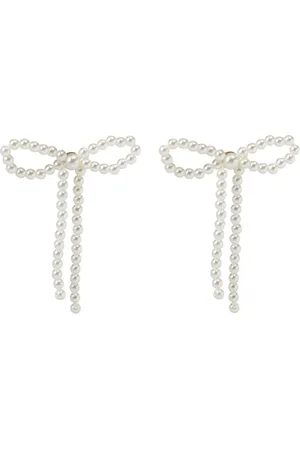 Bibi Bijoux Cream Pearl Bow Earringsun