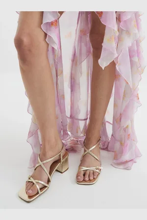 River Island Strappy Block Heel Sandalseu41