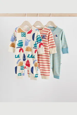 Next Dors-bien 3 100% coton zippés en deux sens Lot de (0mois -3ans)5662cm