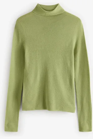 Next 100% laine mérinos Premium High Col roulé Knitted PullM Reg