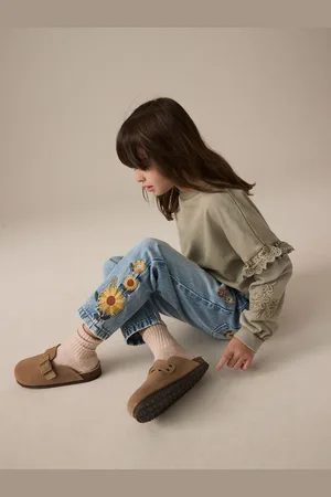 Next 100Jeans maman brodés de fleurs en % coton (3-16yrs)12 ans (152cm)