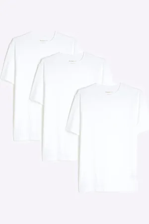 River Island Ajusté aux muscles 100% T-shirt en coton 3 LotL