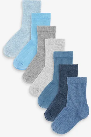 Next Paquet de chaussettes en coton riche à fines côtes 7UK 3 - 5.5 Jnr