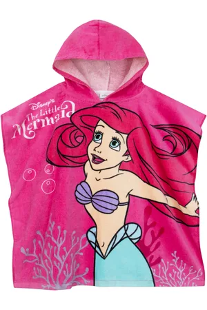 Character Poncho de la Petite Sirène 100% cotonUn an
