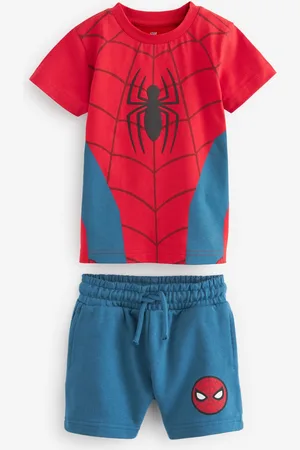 Next Spider-Man License 100% Cotton T-Shirt And Shorts Set (3mths-8yrs)3 - Mois 6 (62 - 68cm)