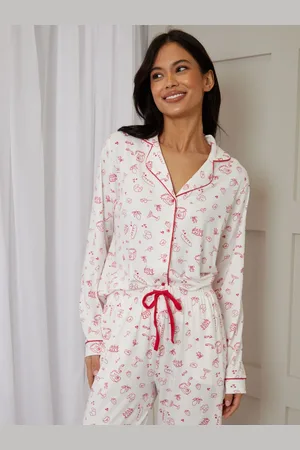Threadbare Printed Long Button Through Pyjamas40