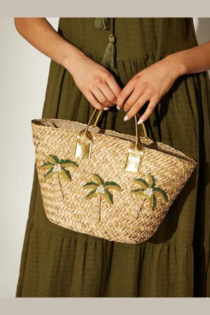 South Beach Mini Embellished Palm Tote Bagun