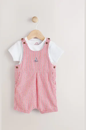 Next Ensemble salopette et body tissé pour bébé (0mths-2yrs)8086cm