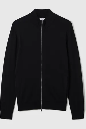 Reiss Cardigan à col cheminée en laine mérinos HampshireXL