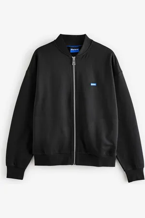 HUGO BOSS Logo Label Cotton Terry Zip Up SweatshirtXL