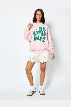 Skinnydip High On Life Sweatshirt in PinkXL