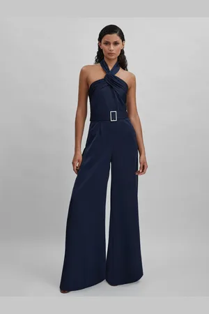 Halston Heritage Combinaison dos nu satinée 34