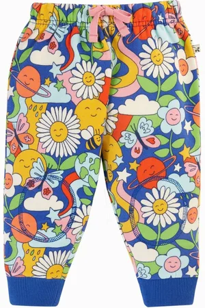 Frugi Blue Flower Print Snuggle Joggers4 - 5 ans (104 - 110cm)