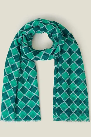 Accessorize Lightweight Tile Print Scarfun