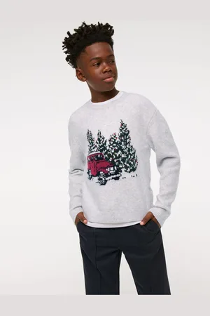 Abercrombie & Fitch Pull Noël tricoté nature11 - 12 ans (146 - 152cm)