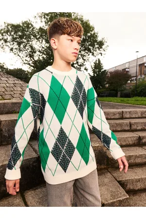 Next 100% Cotton Knitted Crew Neck Jumper (3-16yrs)116122cm