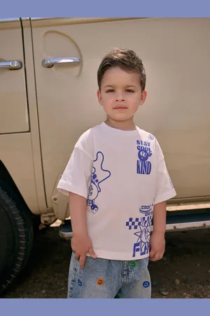 Next 100% Cotton Short Sleeve Back Print T-Shirt (3mths-7yrs)8692cm