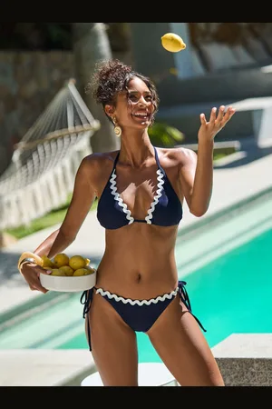Friends Like These Lace Trim Tie Side Bikini34