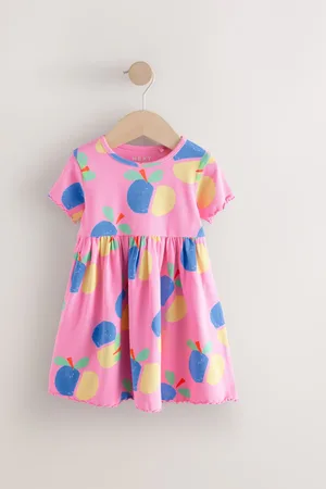 Next Manches courtes Rib Jersey Robe (3mths-7yrs)98104cm
