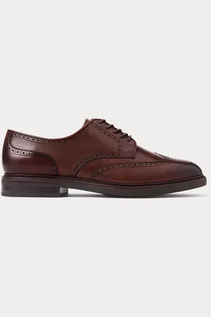 Ralph Lauren Asher Burnished Leather Derby Shoe