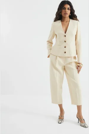 River Island Petite Slim Barrell Leg Trousers38 XS