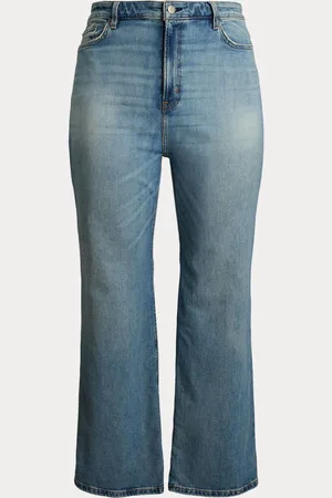 Ralph Lauren Blue Curve High Rise Straight Fit Denim Jeans48