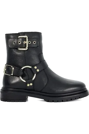 Dune Panos Low Buckle Chunky Biker Bottes