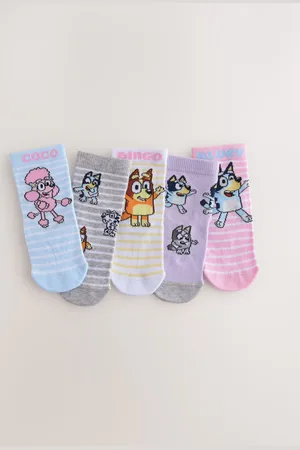 Next Rich Bluey Ankle Socks 5 Pack6-8.5 Jnr