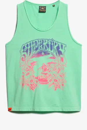 Superdry Psych Surf Graphic Racer 100% Organic Cotton Vest Top40