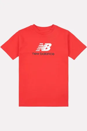 New Balance T-shirt Kids Jersey Stacked 100% coton à logo152158cm
