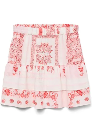 VERO MODA Jupe courte 100% en coton bio imprimé cachemireXS 6