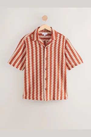 Next Rayure Crochet Manches courtes ChemiseTaille XS