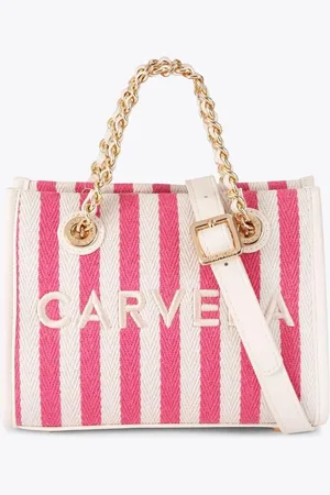 Carvela Pink Sorrento Micro Stripe 100% Cotton Bagun